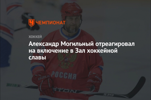 В Госдуме отреагировали на включение Могильного в хоккейный Зал славы